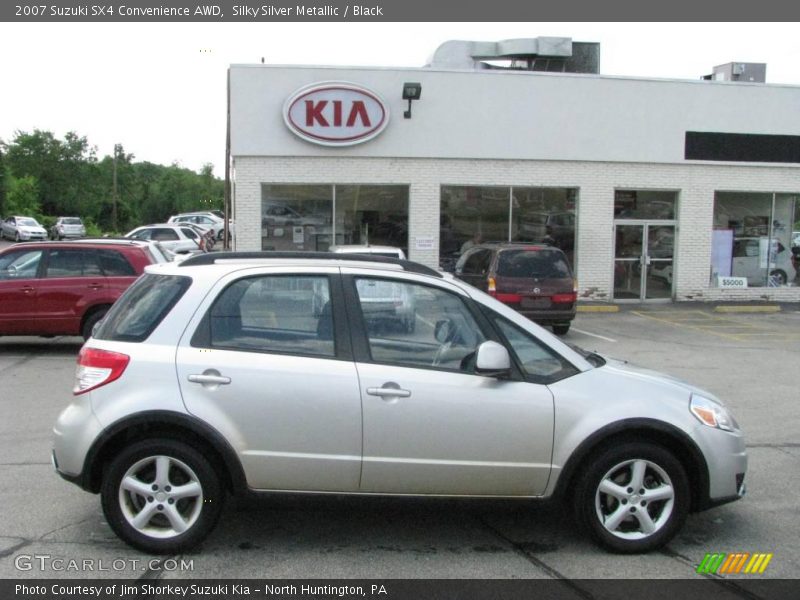 Silky Silver Metallic / Black 2007 Suzuki SX4 Convenience AWD