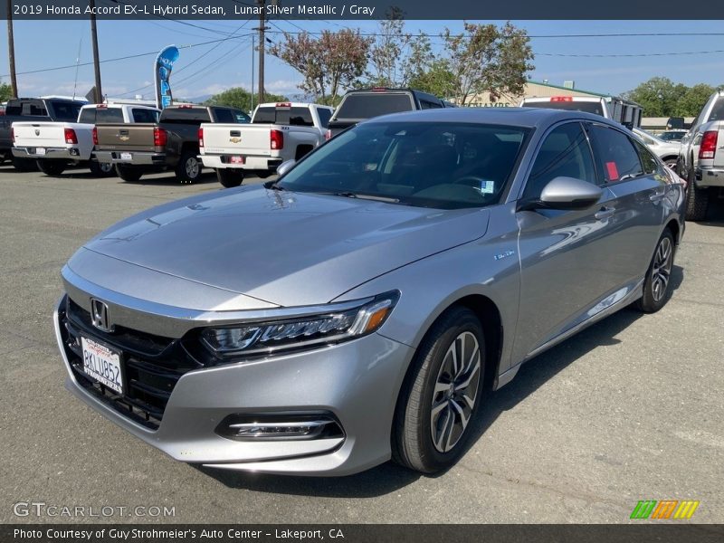 Lunar Silver Metallic / Gray 2019 Honda Accord EX-L Hybrid Sedan