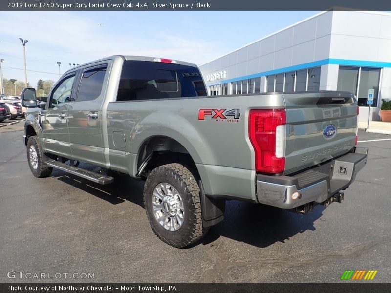 Silver Spruce / Black 2019 Ford F250 Super Duty Lariat Crew Cab 4x4