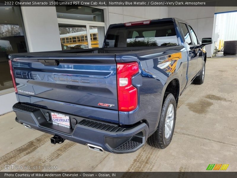 Northsky Blue Metallic / Gideon/­Very Dark Atmosphere 2022 Chevrolet Silverado 1500 Limited RST Crew Cab 4x4