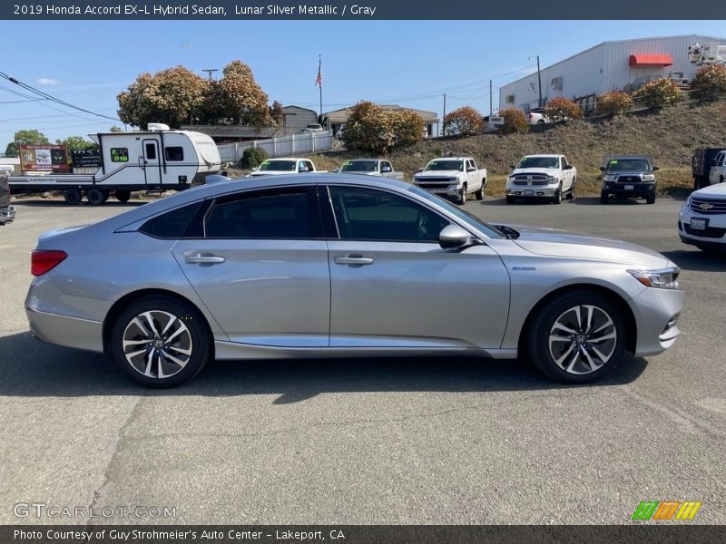 Lunar Silver Metallic / Gray 2019 Honda Accord EX-L Hybrid Sedan