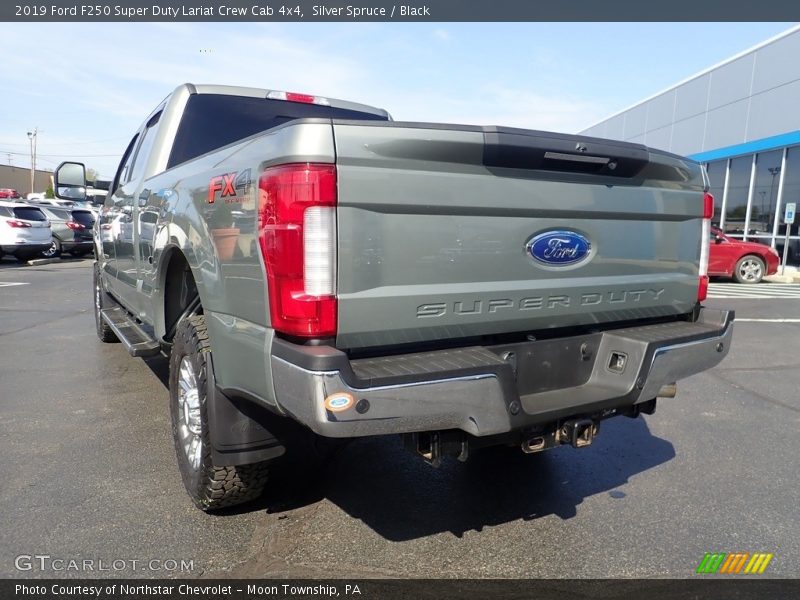 Silver Spruce / Black 2019 Ford F250 Super Duty Lariat Crew Cab 4x4