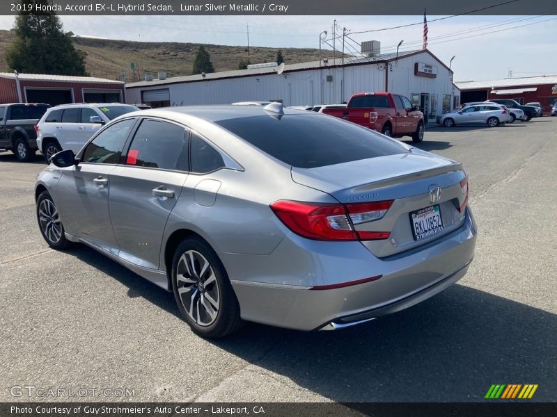 Lunar Silver Metallic / Gray 2019 Honda Accord EX-L Hybrid Sedan