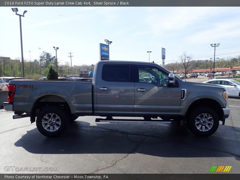 Silver Spruce / Black 2019 Ford F250 Super Duty Lariat Crew Cab 4x4