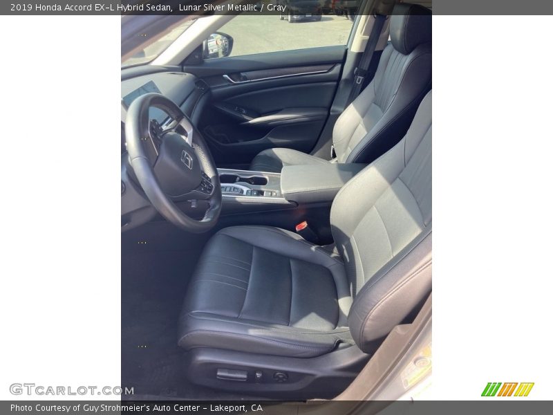 Lunar Silver Metallic / Gray 2019 Honda Accord EX-L Hybrid Sedan