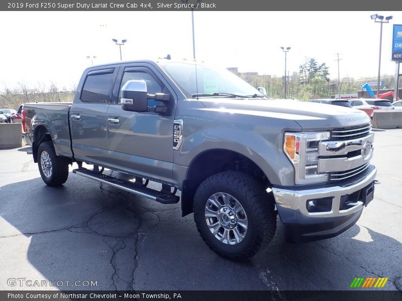 Silver Spruce / Black 2019 Ford F250 Super Duty Lariat Crew Cab 4x4
