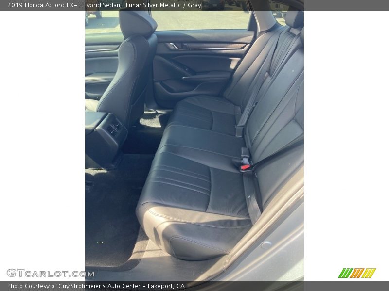 Lunar Silver Metallic / Gray 2019 Honda Accord EX-L Hybrid Sedan