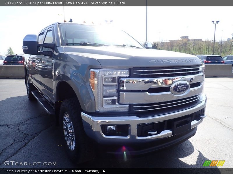 Silver Spruce / Black 2019 Ford F250 Super Duty Lariat Crew Cab 4x4