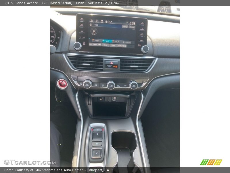 Lunar Silver Metallic / Gray 2019 Honda Accord EX-L Hybrid Sedan