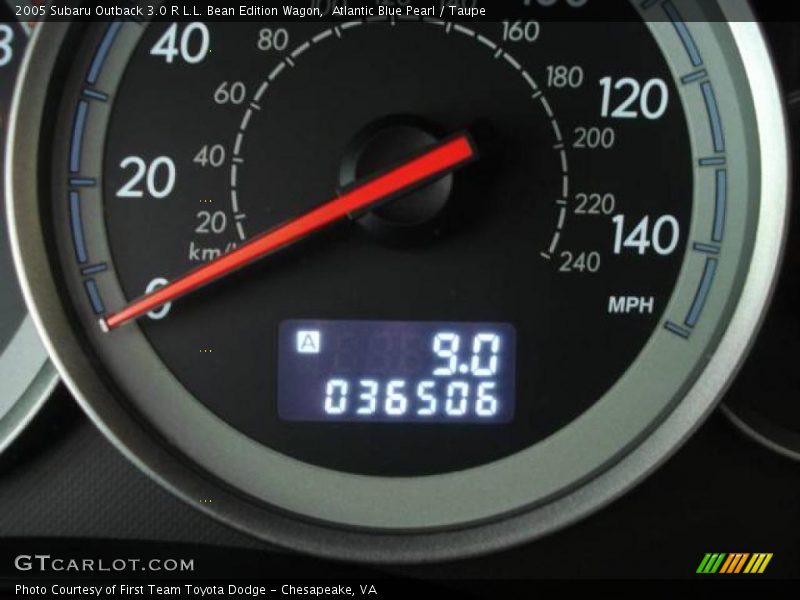 Atlantic Blue Pearl / Taupe 2005 Subaru Outback 3.0 R L.L. Bean Edition Wagon