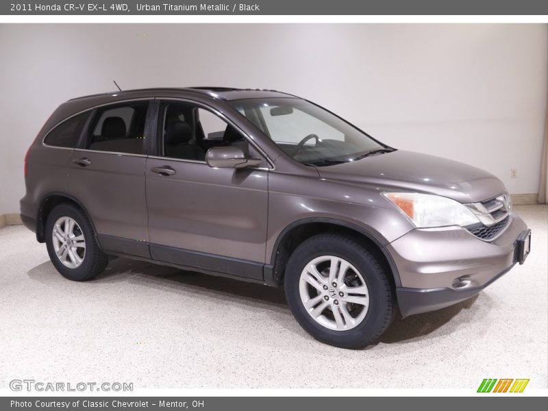 Urban Titanium Metallic / Black 2011 Honda CR-V EX-L 4WD