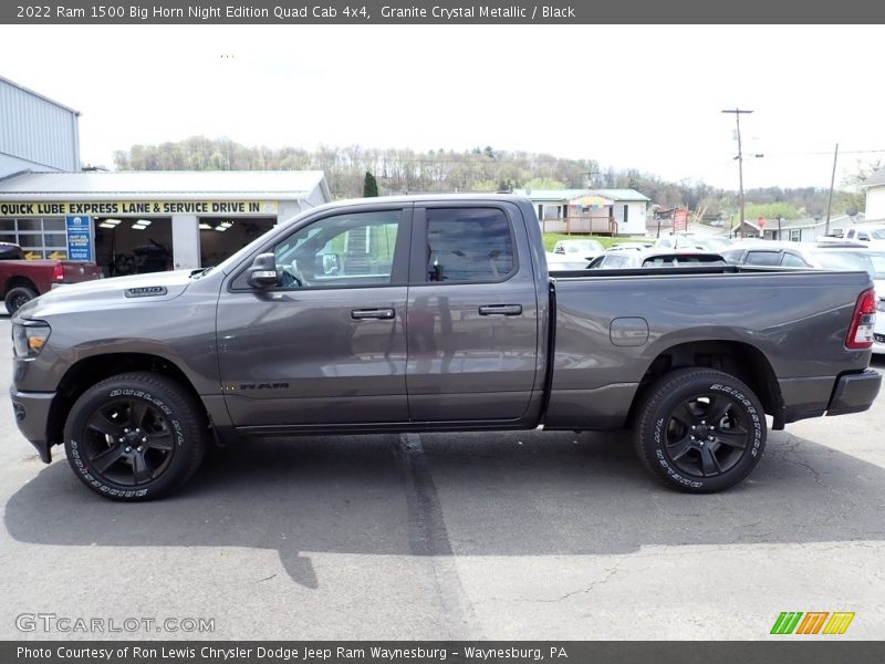 Granite Crystal Metallic / Black 2022 Ram 1500 Big Horn Night Edition Quad Cab 4x4