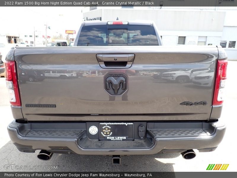 Granite Crystal Metallic / Black 2022 Ram 1500 Big Horn Night Edition Quad Cab 4x4