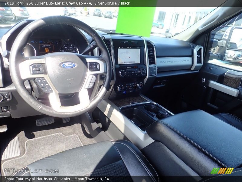 Silver Spruce / Black 2019 Ford F250 Super Duty Lariat Crew Cab 4x4