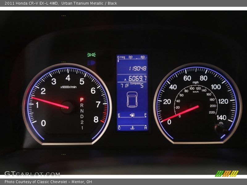 Urban Titanium Metallic / Black 2011 Honda CR-V EX-L 4WD