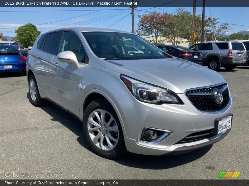 Galaxy Silver Metallic / Light Neutral 2019 Buick Envision Preferred AWD