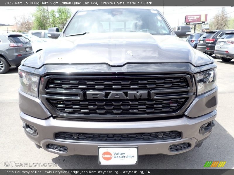 Granite Crystal Metallic / Black 2022 Ram 1500 Big Horn Night Edition Quad Cab 4x4