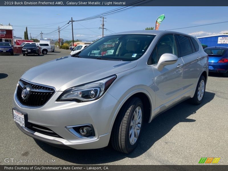 Galaxy Silver Metallic / Light Neutral 2019 Buick Envision Preferred AWD