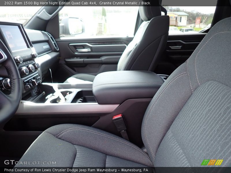 Front Seat of 2022 1500 Big Horn Night Edition Quad Cab 4x4