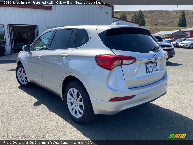 Galaxy Silver Metallic / Light Neutral 2019 Buick Envision Preferred AWD