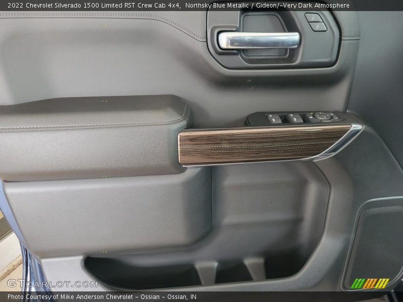 Northsky Blue Metallic / Gideon/­Very Dark Atmosphere 2022 Chevrolet Silverado 1500 Limited RST Crew Cab 4x4