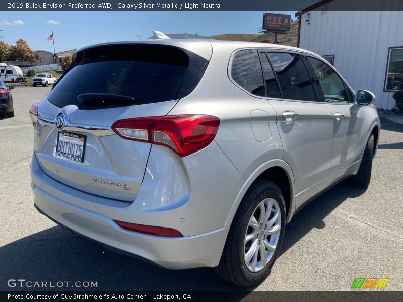 Galaxy Silver Metallic / Light Neutral 2019 Buick Envision Preferred AWD