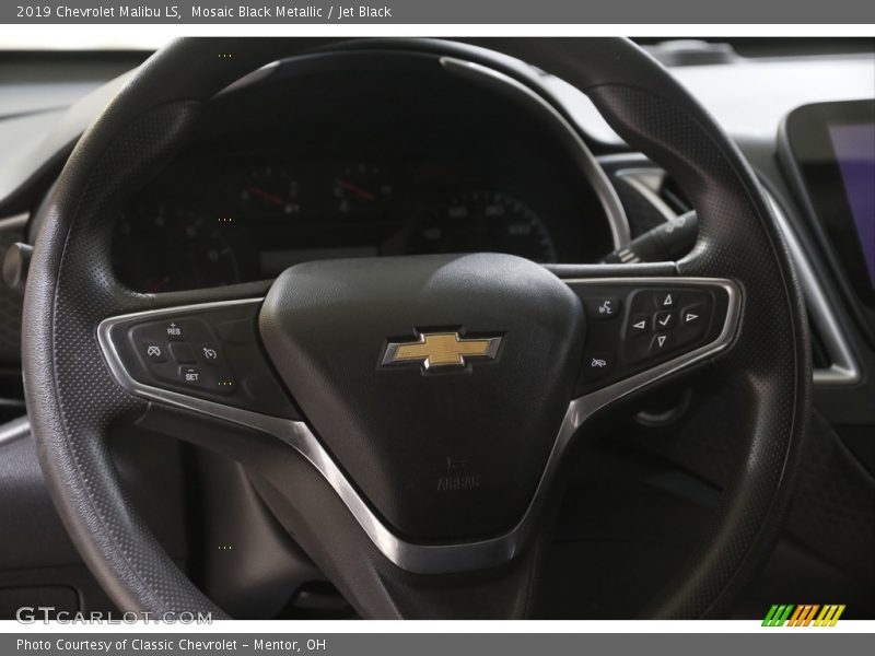 Mosaic Black Metallic / Jet Black 2019 Chevrolet Malibu LS