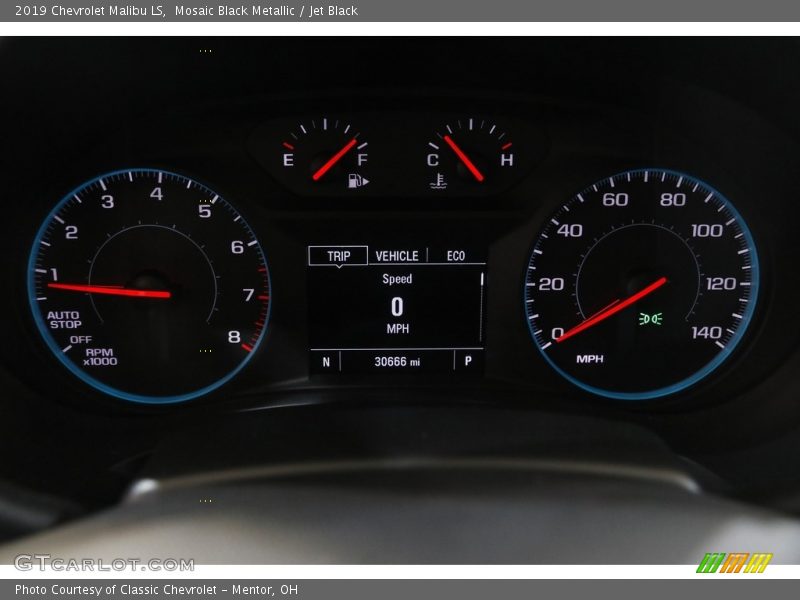 Mosaic Black Metallic / Jet Black 2019 Chevrolet Malibu LS