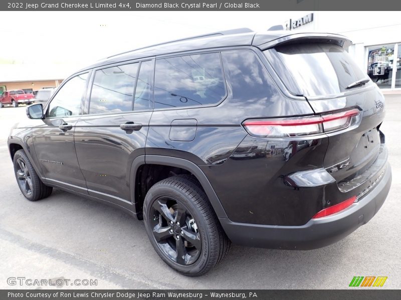 Diamond Black Crystal Pearl / Global Black 2022 Jeep Grand Cherokee L Limited 4x4