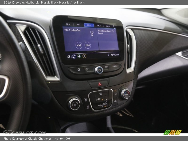 Mosaic Black Metallic / Jet Black 2019 Chevrolet Malibu LS