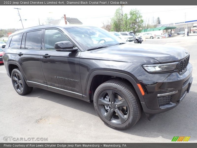 Diamond Black Crystal Pearl / Global Black 2022 Jeep Grand Cherokee L Limited 4x4