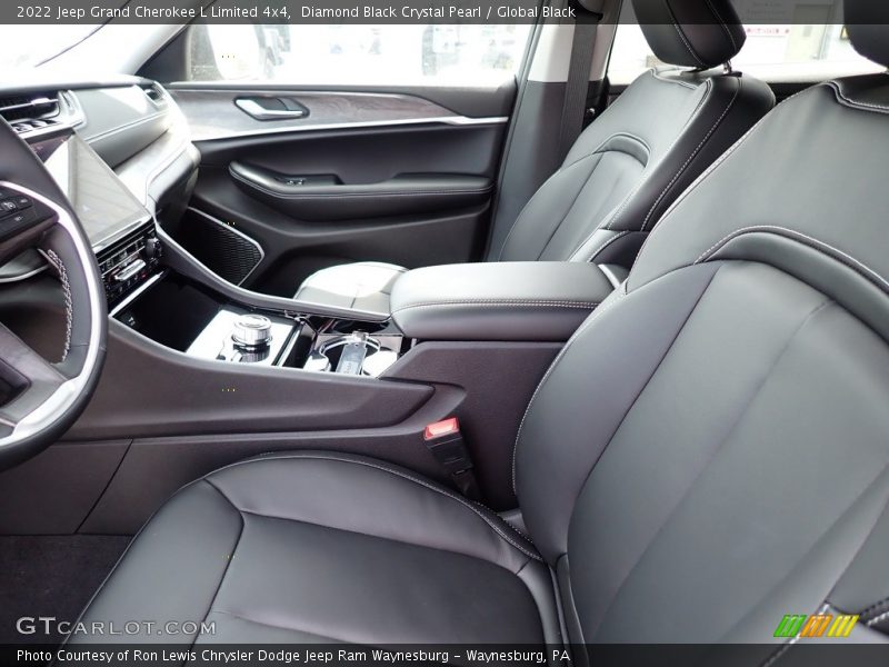 Diamond Black Crystal Pearl / Global Black 2022 Jeep Grand Cherokee L Limited 4x4
