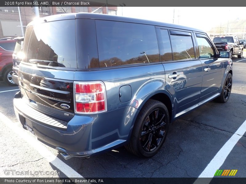Blue / Charcoal Black 2018 Ford Flex SEL AWD