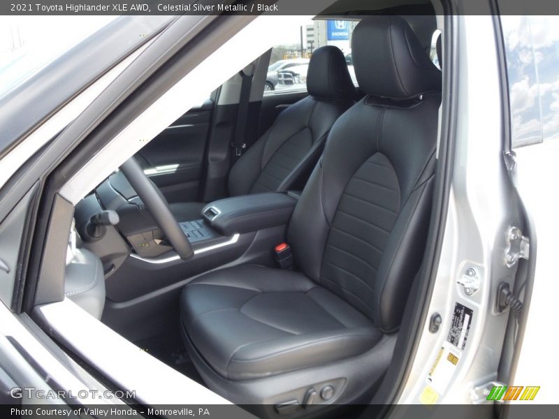 Front Seat of 2021 Highlander XLE AWD
