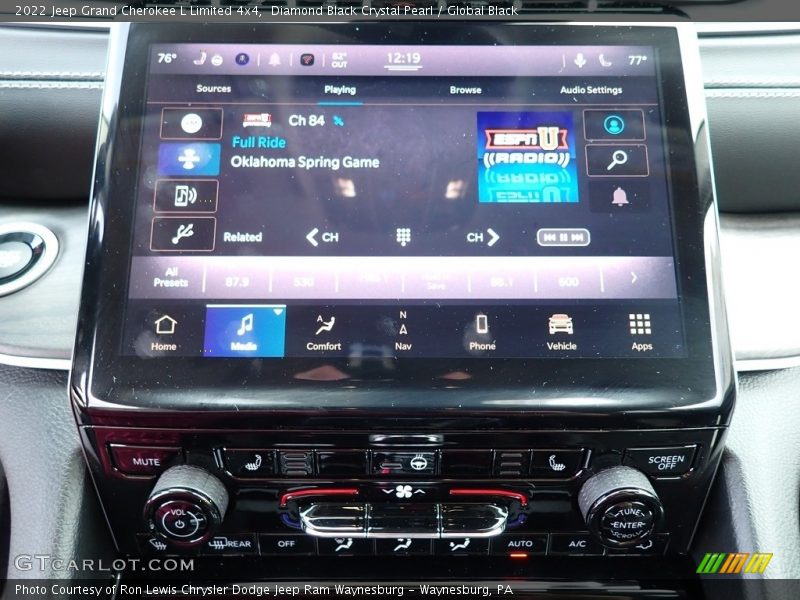 Diamond Black Crystal Pearl / Global Black 2022 Jeep Grand Cherokee L Limited 4x4