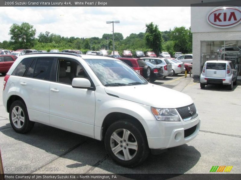 White Pearl / Beige 2006 Suzuki Grand Vitara Luxury 4x4