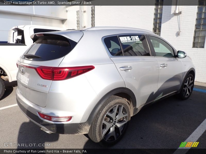 Sparkling Silver / Black 2017 Kia Sportage SX Turbo AWD