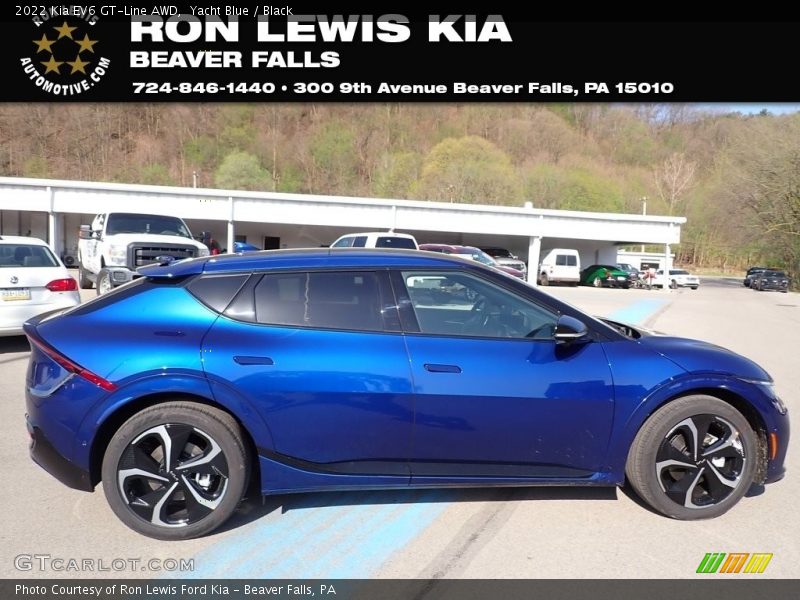 Yacht Blue / Black 2022 Kia EV6 GT-Line AWD