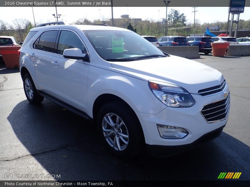 Summit White / Jet Black 2016 Chevrolet Equinox LT AWD