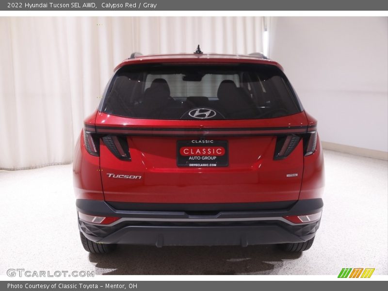 Calypso Red / Gray 2022 Hyundai Tucson SEL AWD