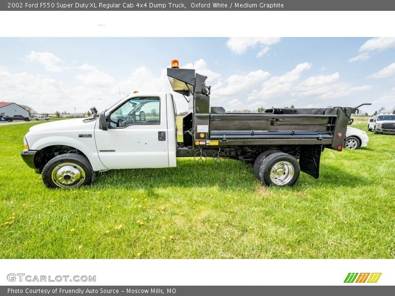  2002 F550 Super Duty XL Regular Cab 4x4 Dump Truck Oxford White