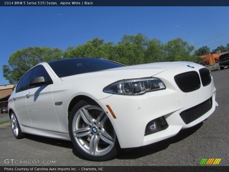 Alpine White / Black 2014 BMW 5 Series 535i Sedan