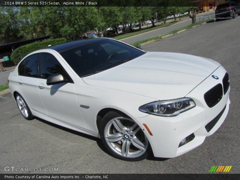 Alpine White / Black 2014 BMW 5 Series 535i Sedan