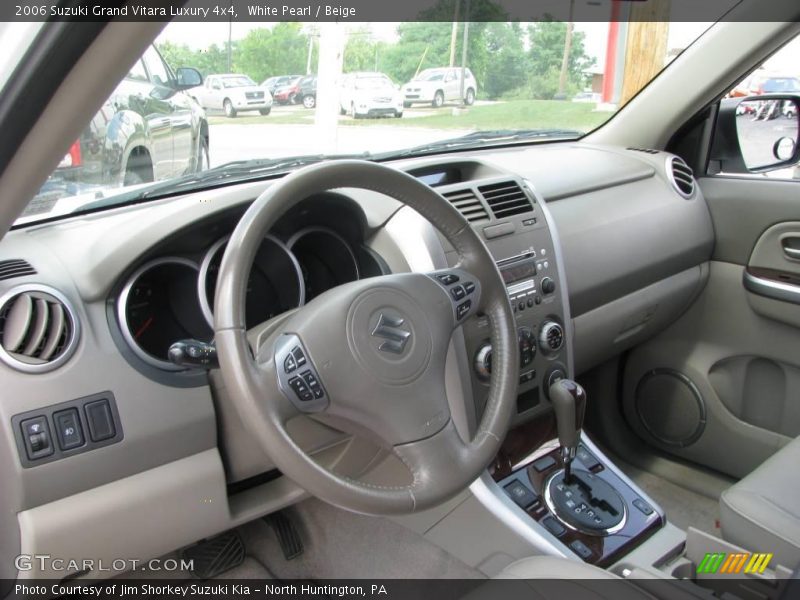 White Pearl / Beige 2006 Suzuki Grand Vitara Luxury 4x4