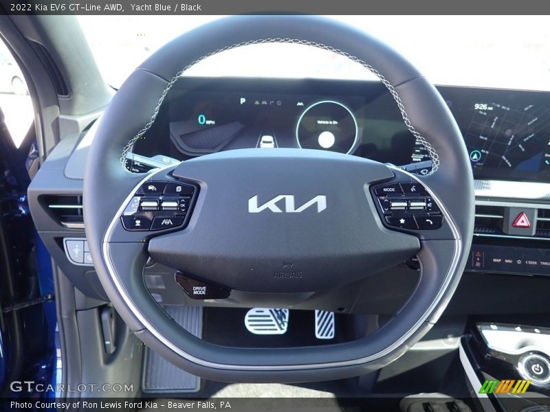 Yacht Blue / Black 2022 Kia EV6 GT-Line AWD