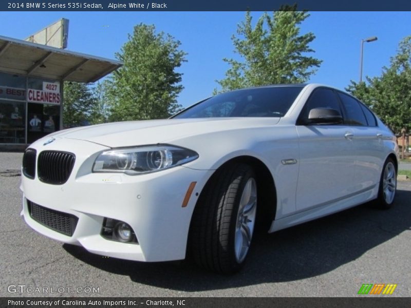 Alpine White / Black 2014 BMW 5 Series 535i Sedan