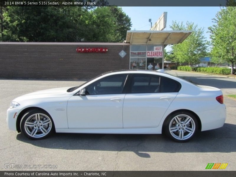 Alpine White / Black 2014 BMW 5 Series 535i Sedan