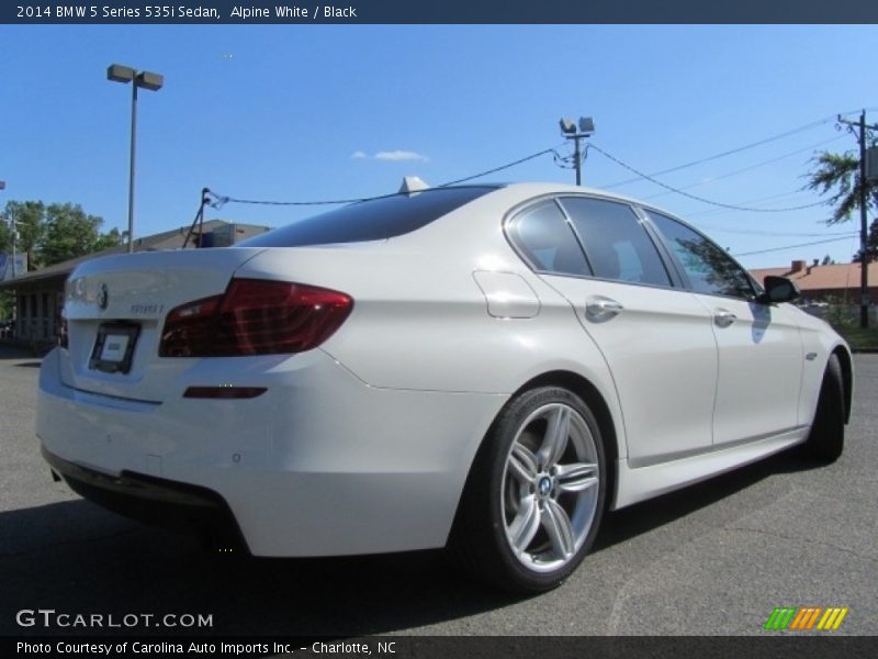 Alpine White / Black 2014 BMW 5 Series 535i Sedan