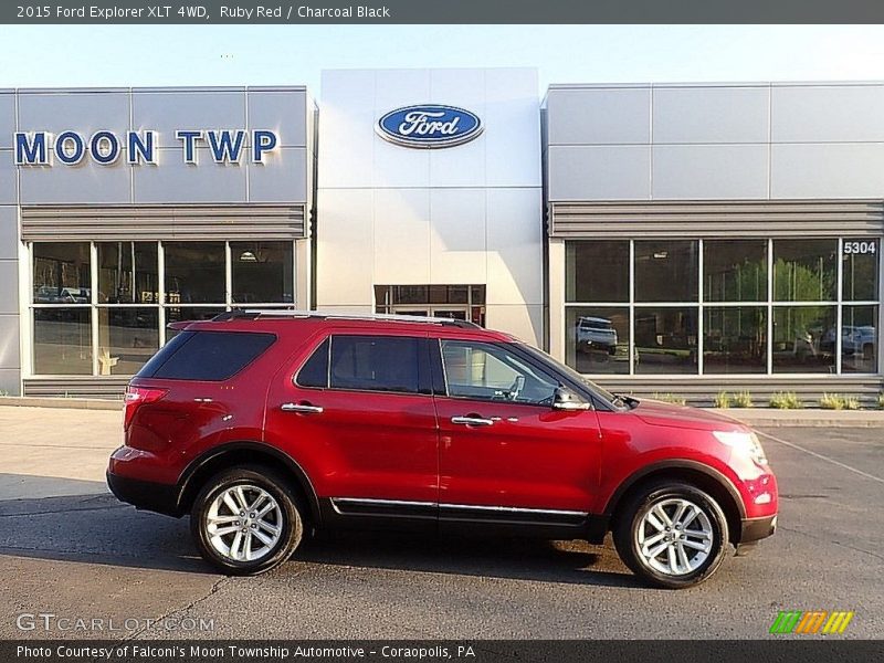 Ruby Red / Charcoal Black 2015 Ford Explorer XLT 4WD