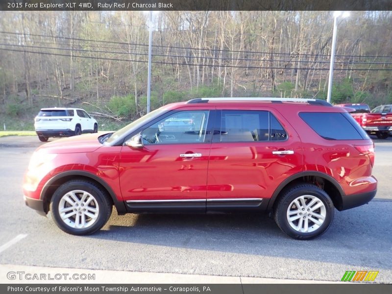Ruby Red / Charcoal Black 2015 Ford Explorer XLT 4WD